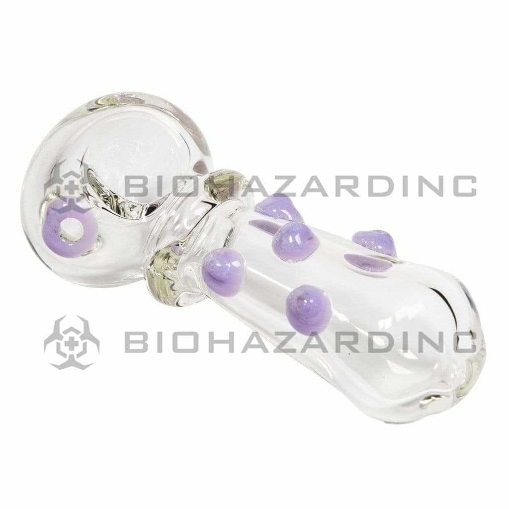 Biohazard Inc Glass Hand Pipe 4" Hand Pipe with Slyme Marbles