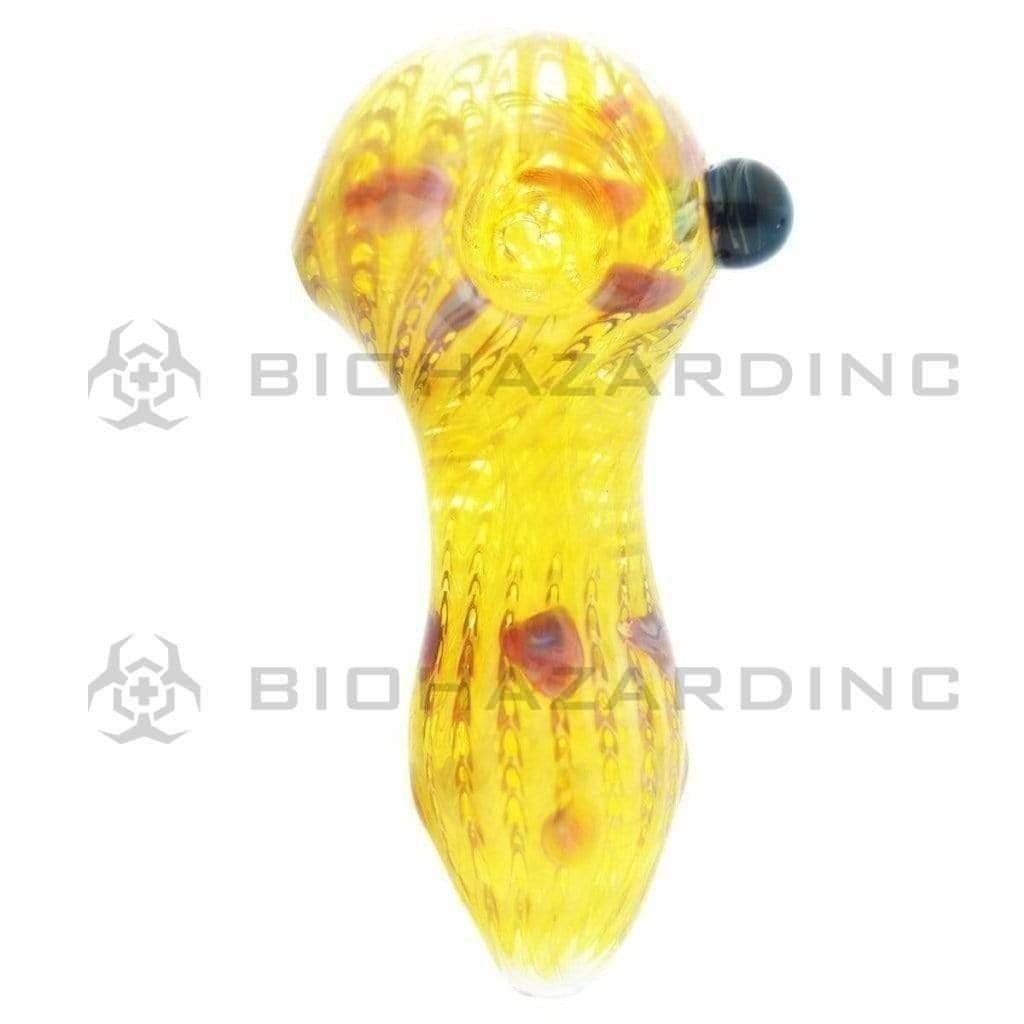 Biohazard Inc Glass Hand Pipe 4" Hand Pipes - 2 Count - Assorted Colors