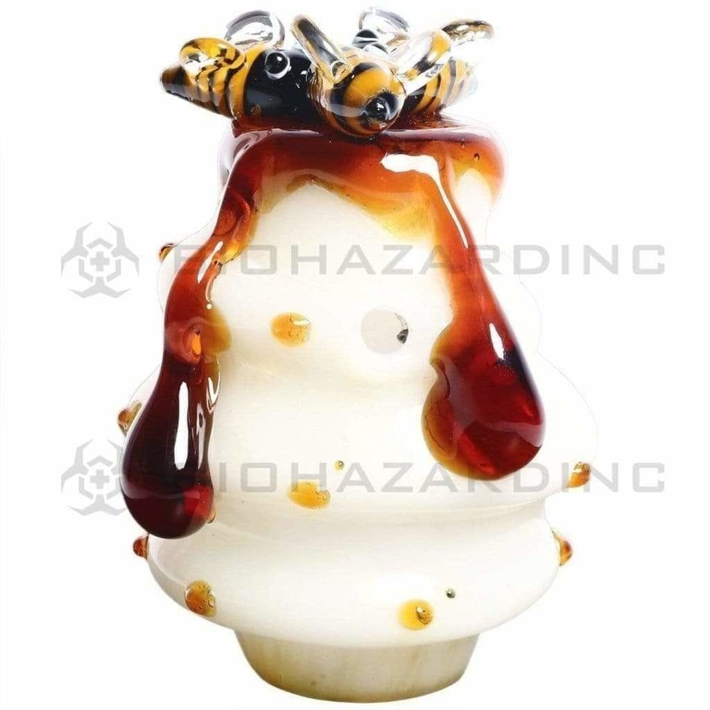 Biohazard Inc Novelty Hand Pipe 4" Honey Hive Hand Pipe