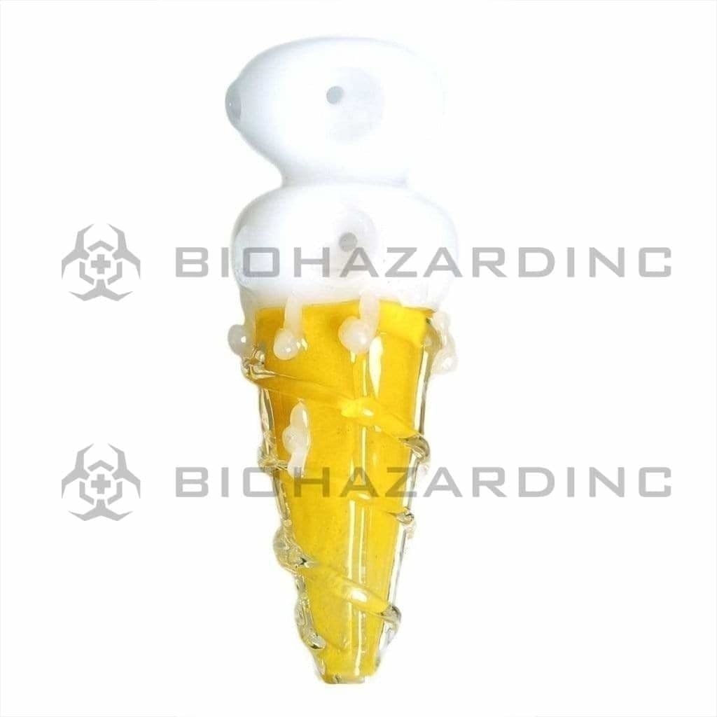 Biohazard Inc Novelty Hand Pipe 4" Ice Cream Hand Pipe