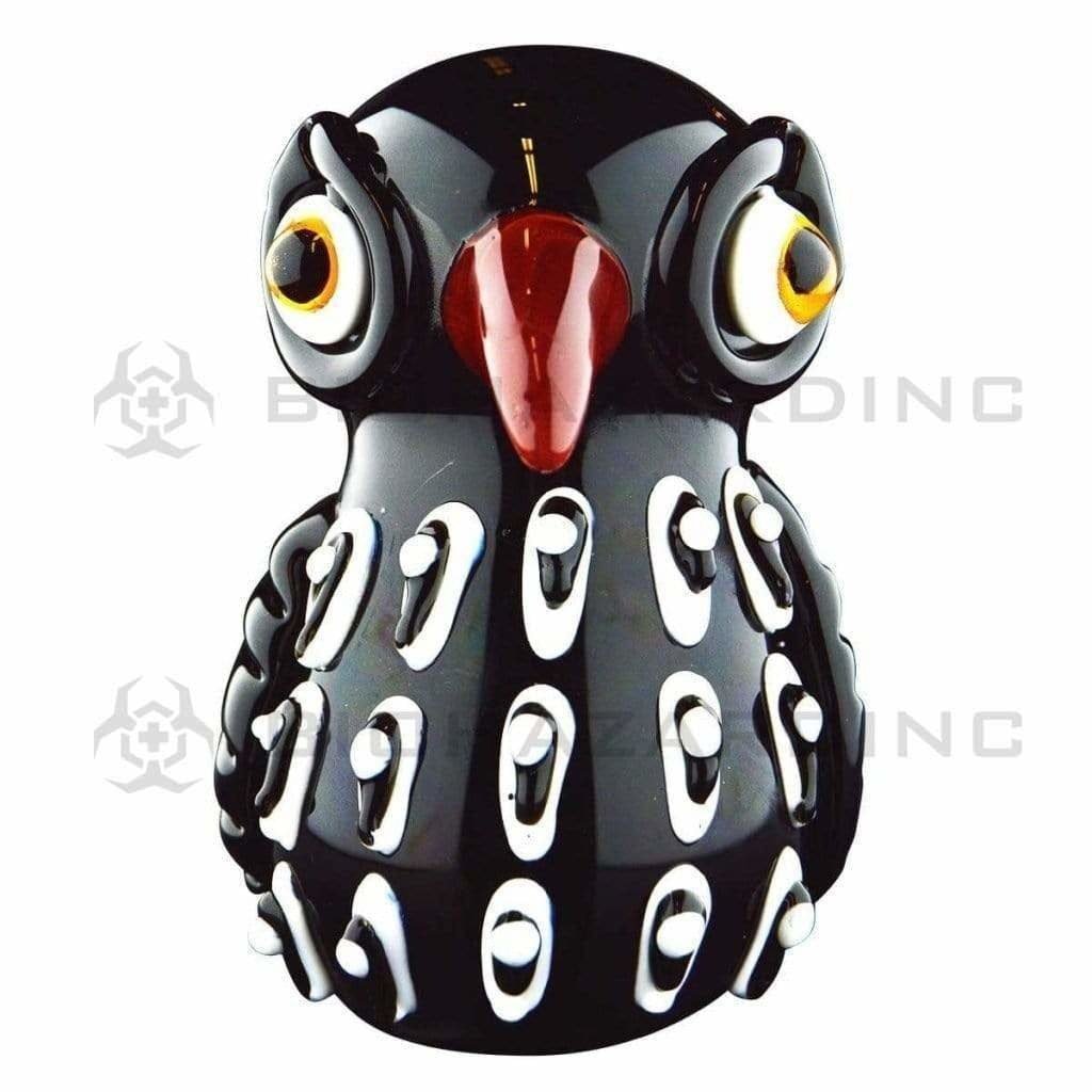 Biohazard Inc Novelty Hand Pipe 4" Owl Hand Pipe - Multi Color