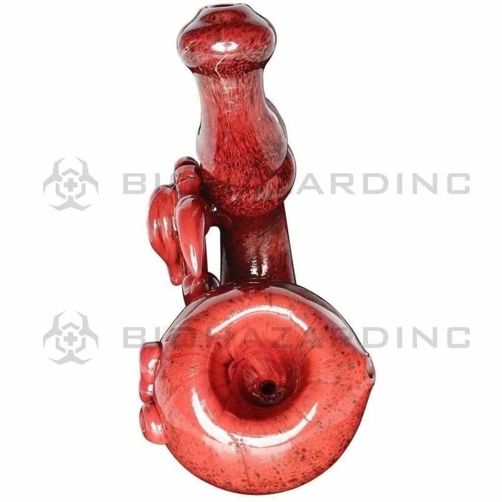 Biohazard Inc Sherlock Hand Pipe 4" Rust Red Eye Sherlock