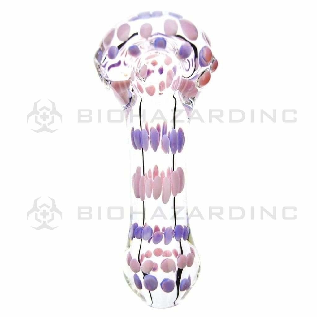 Biohazard Inc Glass Hand Pipe 4" Slyme Hand Pipe - Assorted Colors - 5 Count