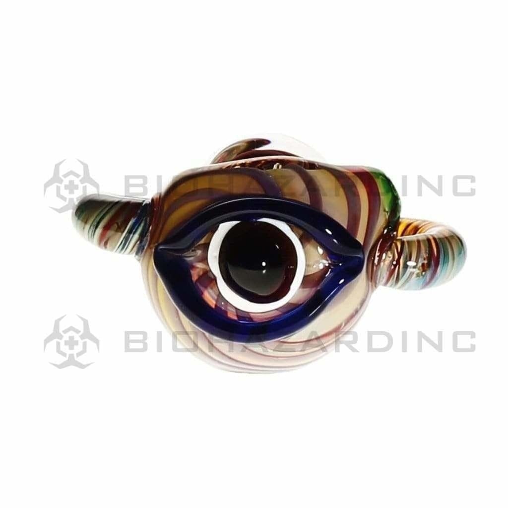 Biohazard Inc Novelty Hand Pipe 4" Twisted Color Cyclops Hand pipe