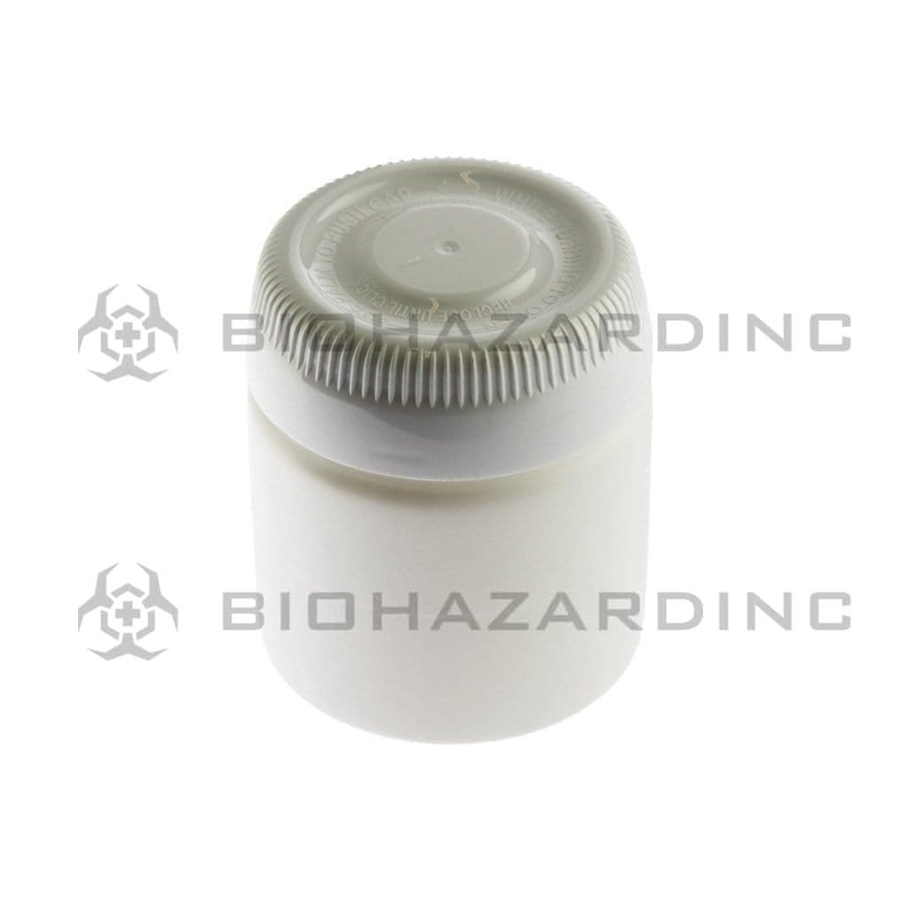 Biohazard Inc Child Resistant Jar 40 Dram Horizon Jar - 53mm - White - 318 Count