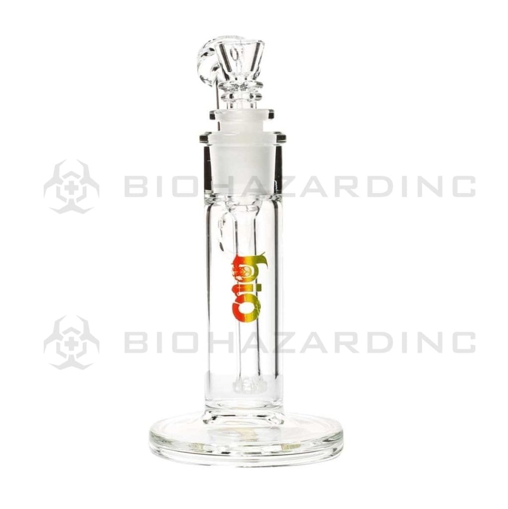 Bio Glass Glass Bubbler 5" BIO Removable Downstem Bubbler - Rasta Logo