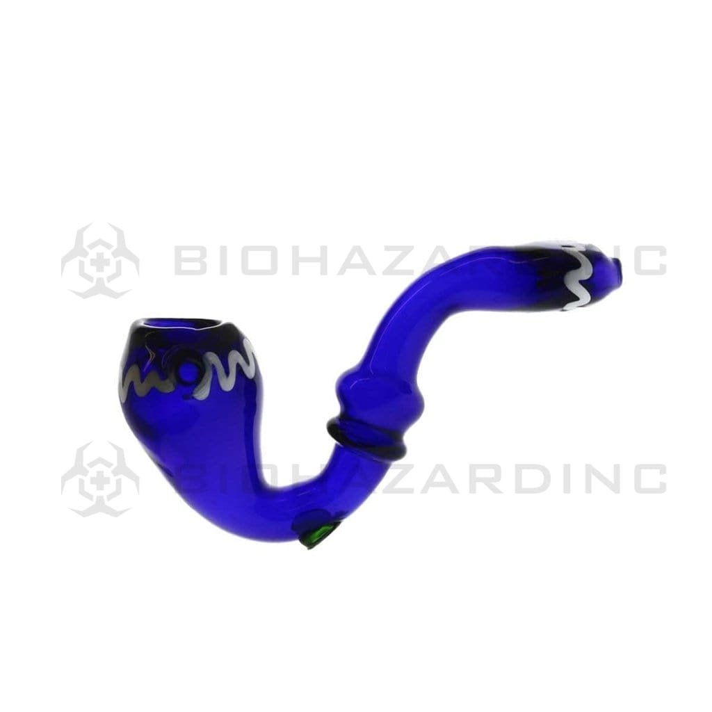 Biohazard Inc Sherlock Hand Pipe 5" Blue Sherlock