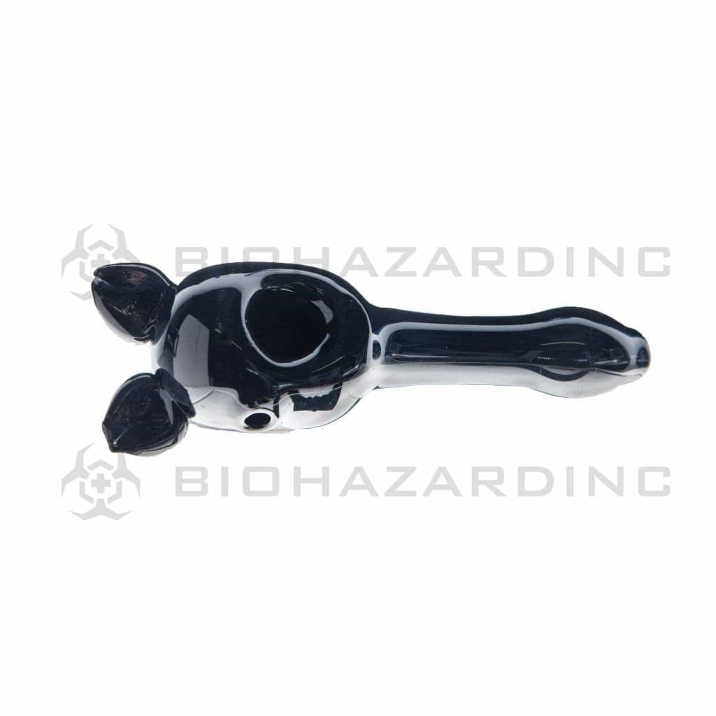 Biohazard Inc Novelty Hand Pipe 5" Dog Face Hand Pipe - Multi Colored