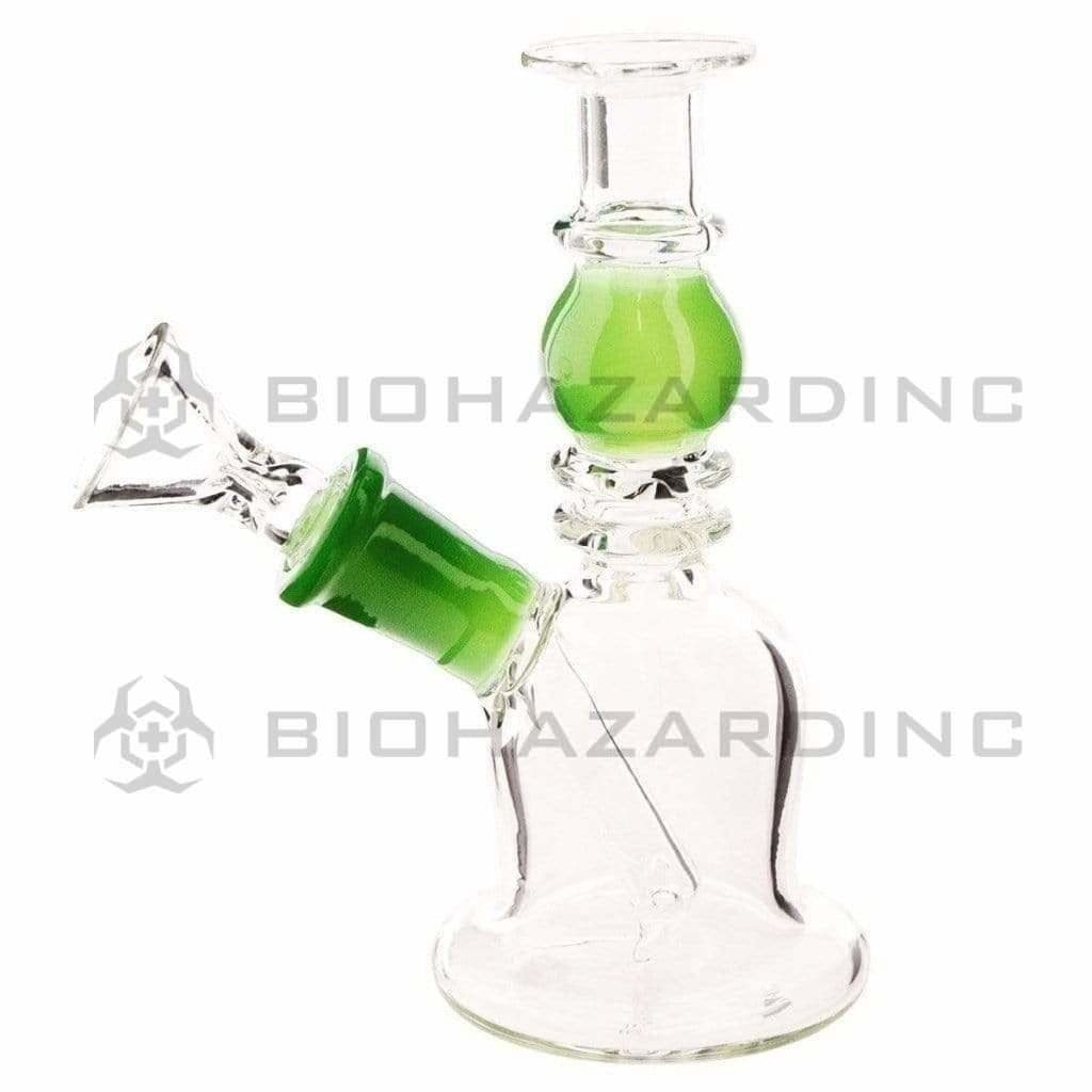 Biohazard Inc Glass Bong 5" Double Maria Straight Bong - Green