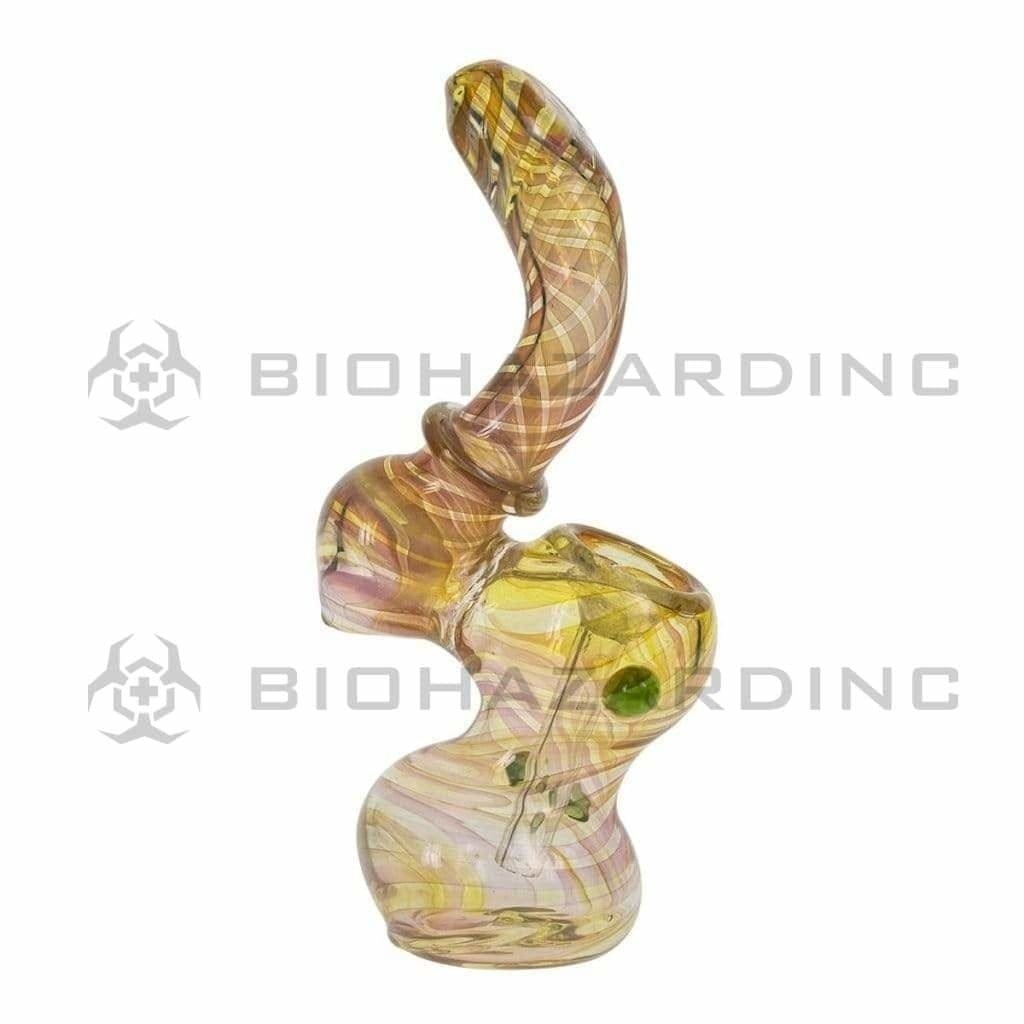 Biohazard Inc Glass Bubbler 5" Fumed Marble Bubbler