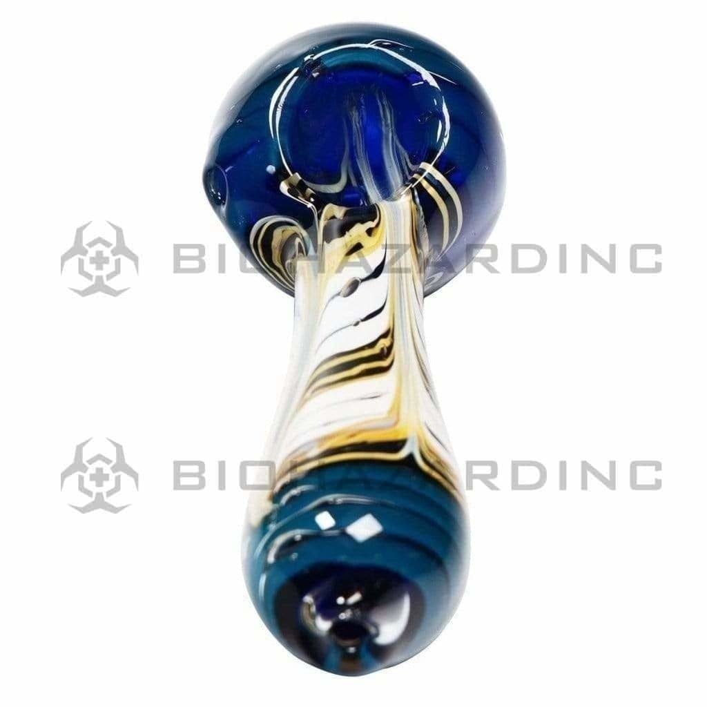 Biohazard Inc Glass Hand Pipe 5" Hand Pipe - Multi Color