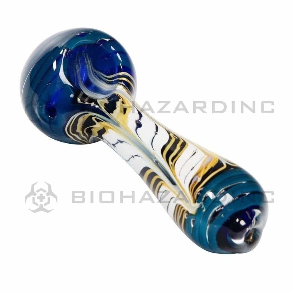 Biohazard Inc Glass Hand Pipe 5" Hand Pipe - Multi Color