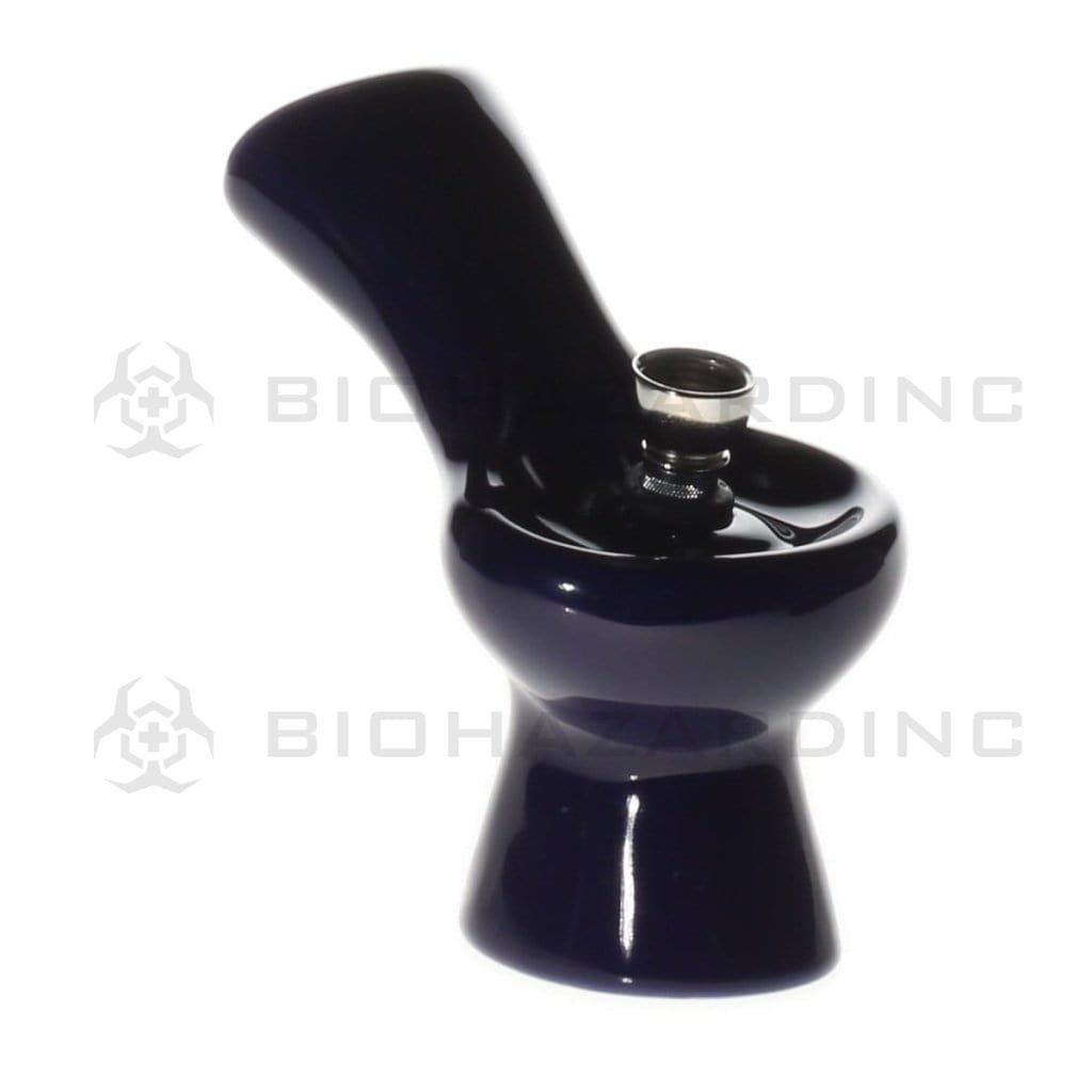 Biohazard Inc Ceramic Bong 5" Ladle with Base Ceramic Water Pipe - Assorted Colors