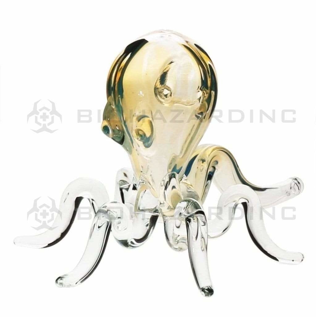 Biohazard Inc Novelty Hand Pipe 5" Octopus Hand Pipe - Fumed Illuminati