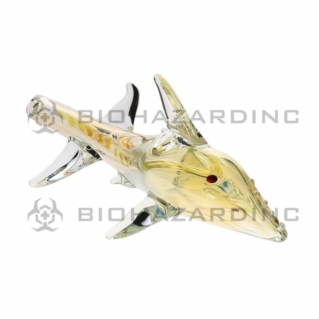 Biohazard Inc Novelty Hand Pipe 5" Shark Hand Pipe - Illuminati