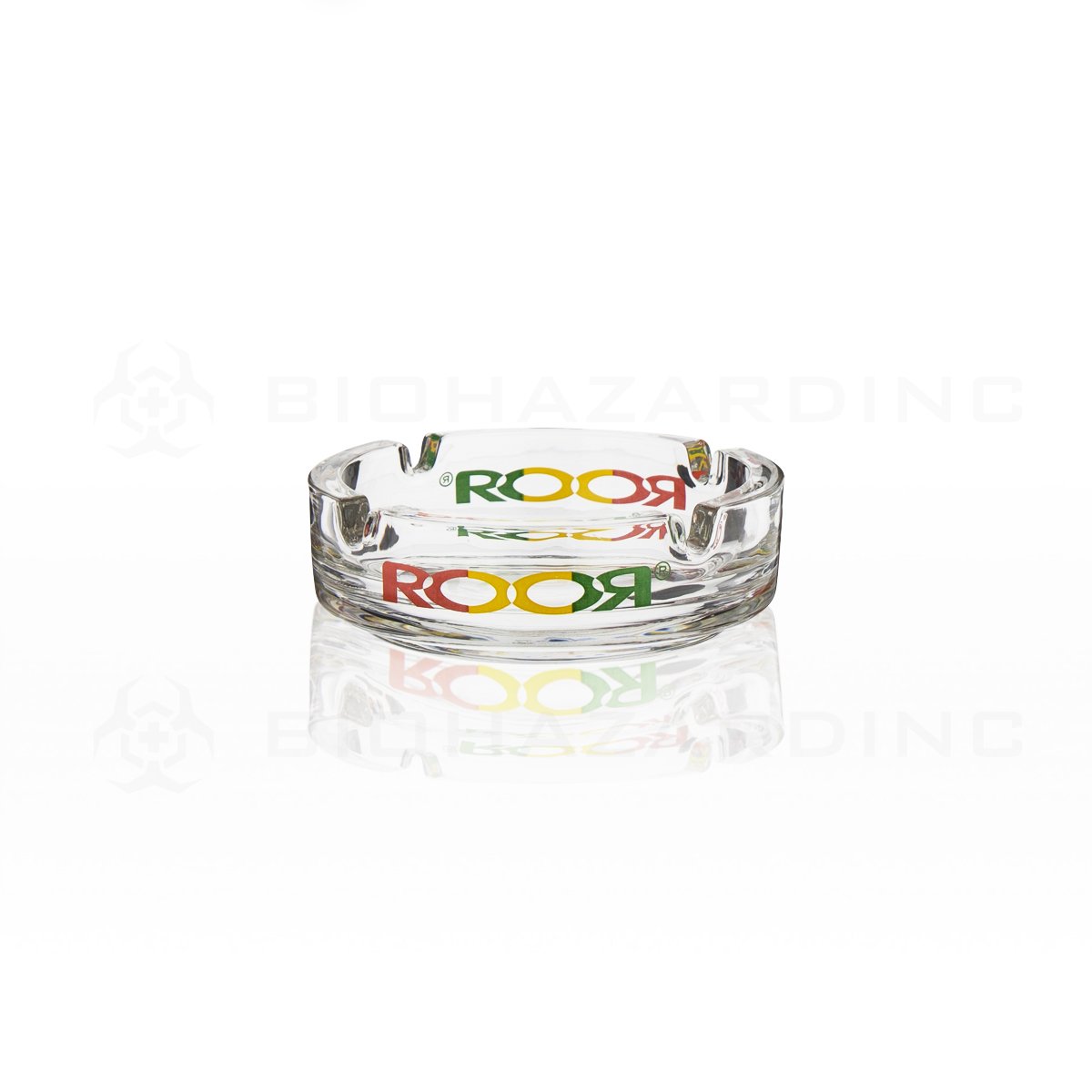 RooR® | Glass Ashtray | Rasta Decal