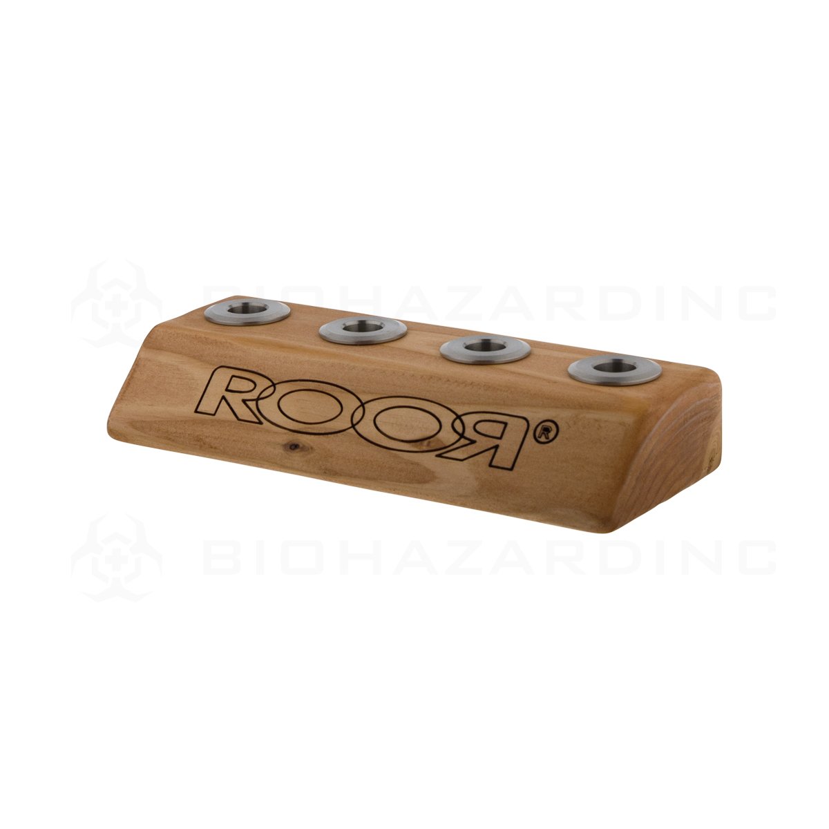 RooR® | Small 4 Hole 14mm Bowl Holder | Light Wood