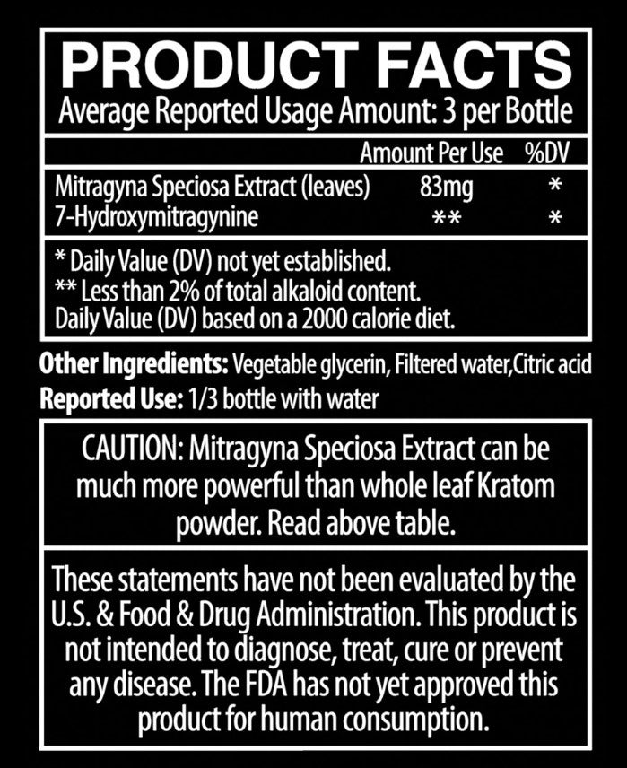 Kratom | MIT45 Gold Liquid Kratom | 12 Count Kratom Biohazard Inc