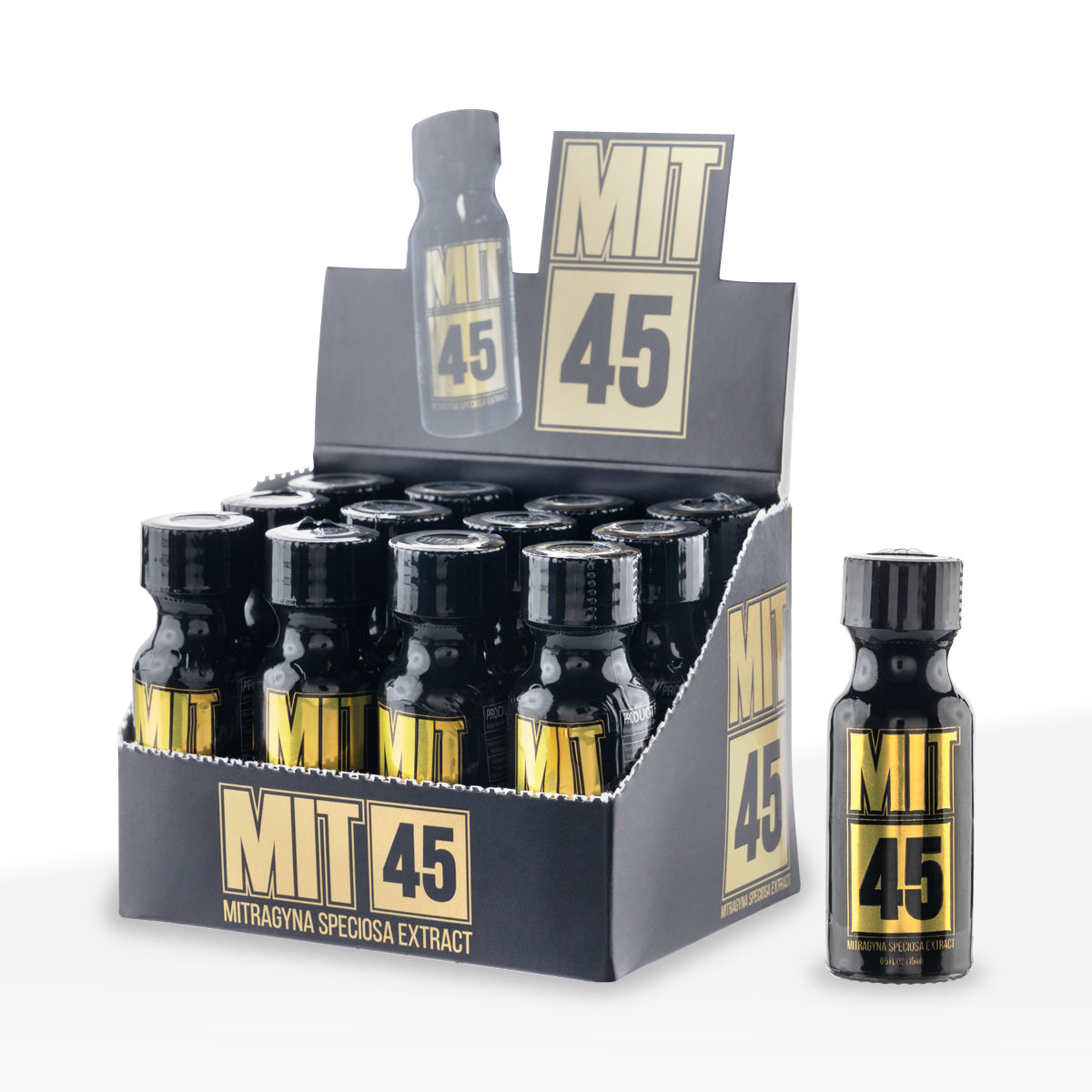 Kratom | MIT45 Gold Liquid Kratom | 12 Count Kratom Biohazard Inc