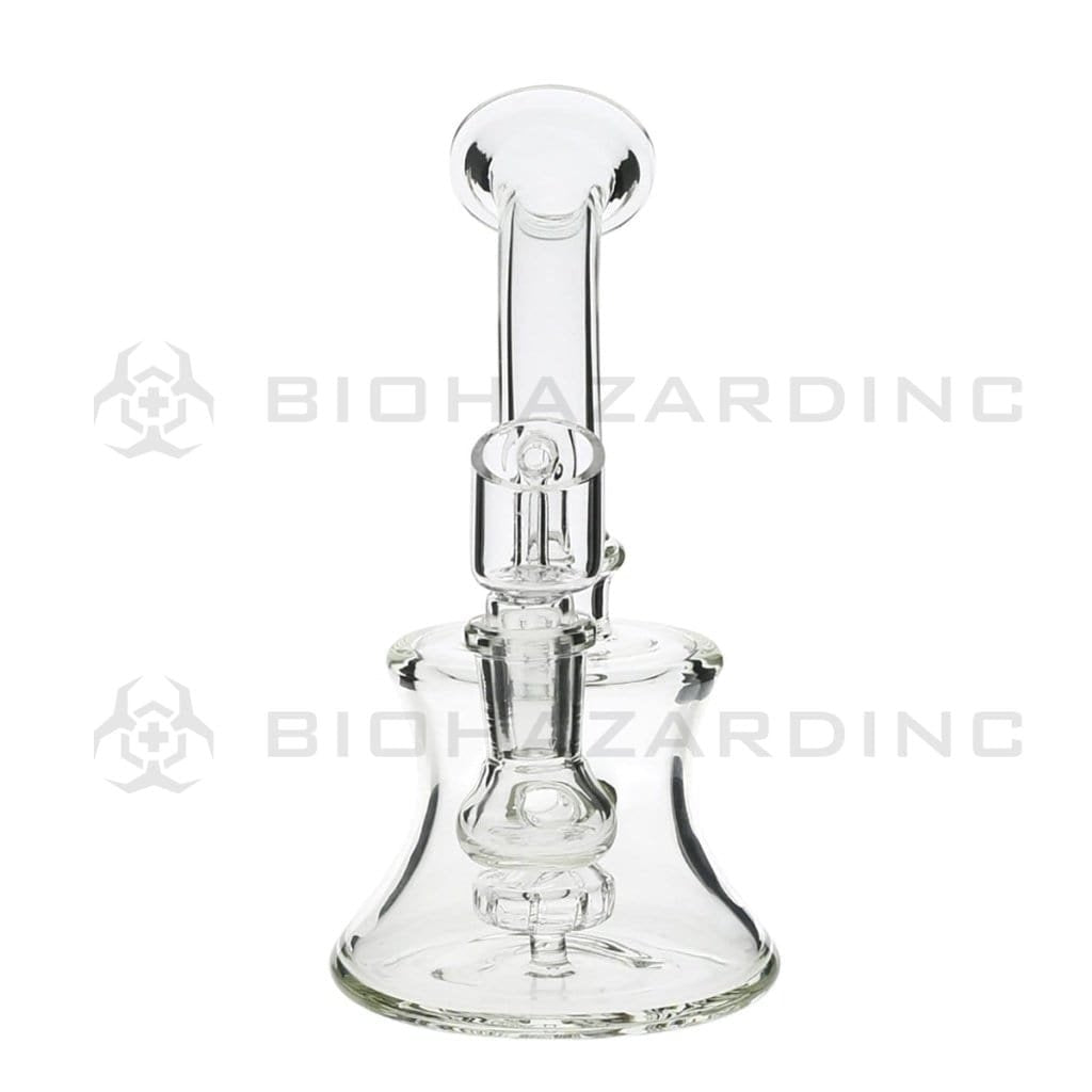 Biohazard Inc Glass Dab Rig 6" Banger Hanger w/ Banger - Clear
