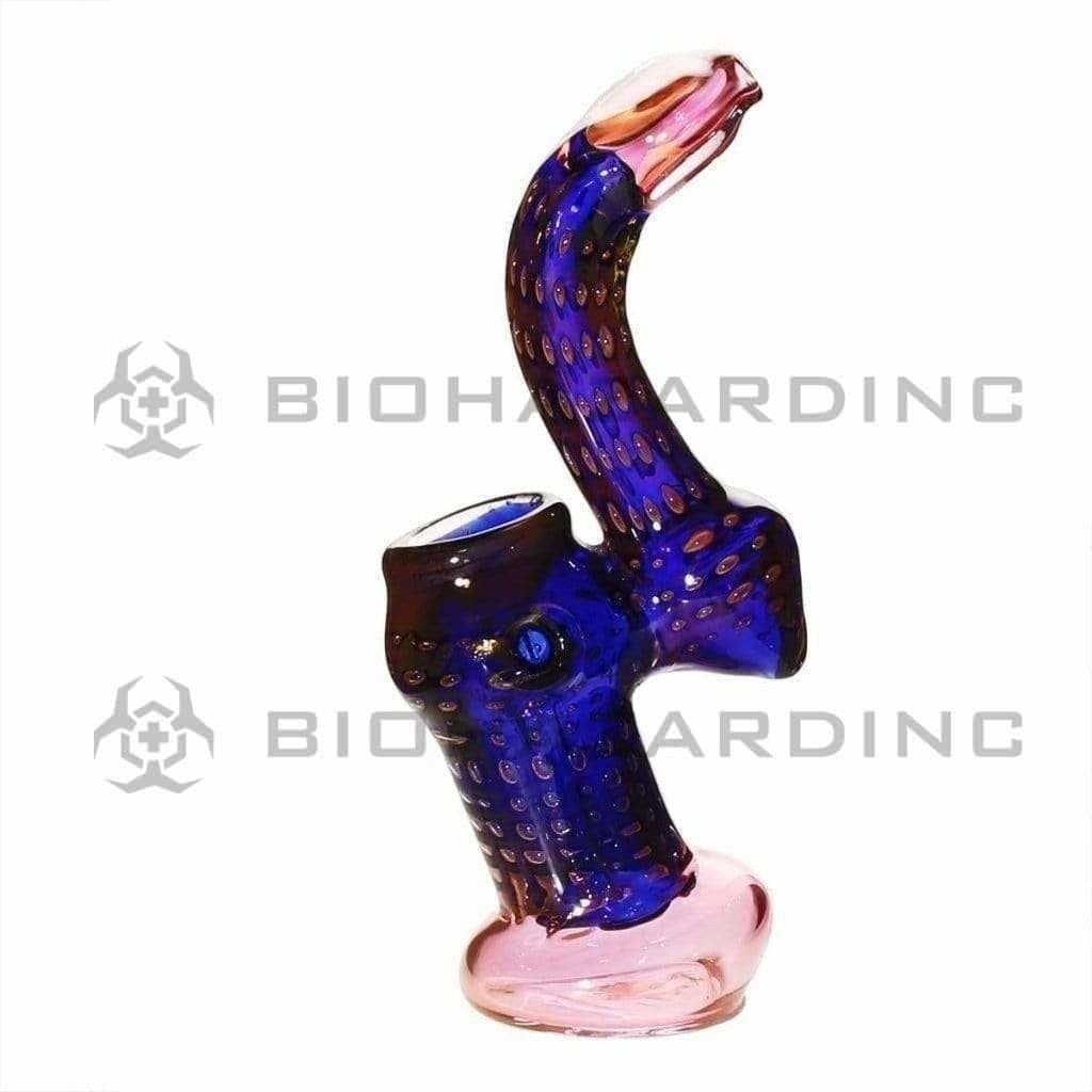 Biohazard Inc Glass Bubbler 7" Standing Sherlock Fume Spiderweb Bubbler