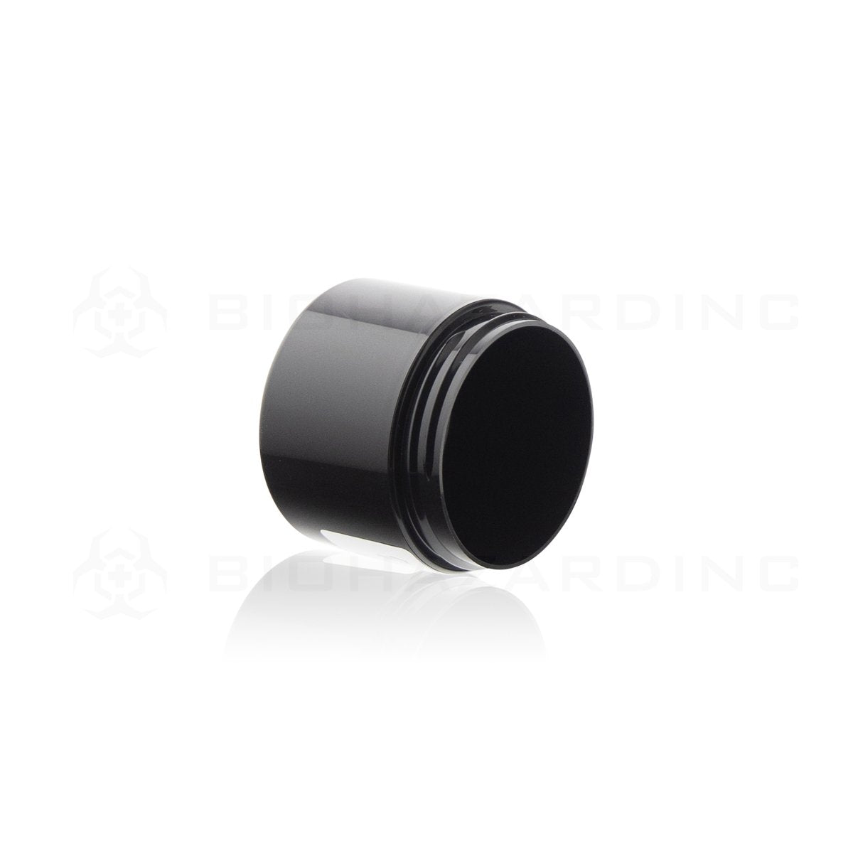 2 oz Black Plastic Jars | Straight Sided - 58mm | 660 Count