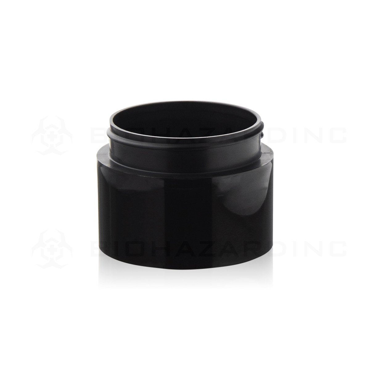 3 oz Black Medical Grade Plastic Jars | 63mm | 385 count