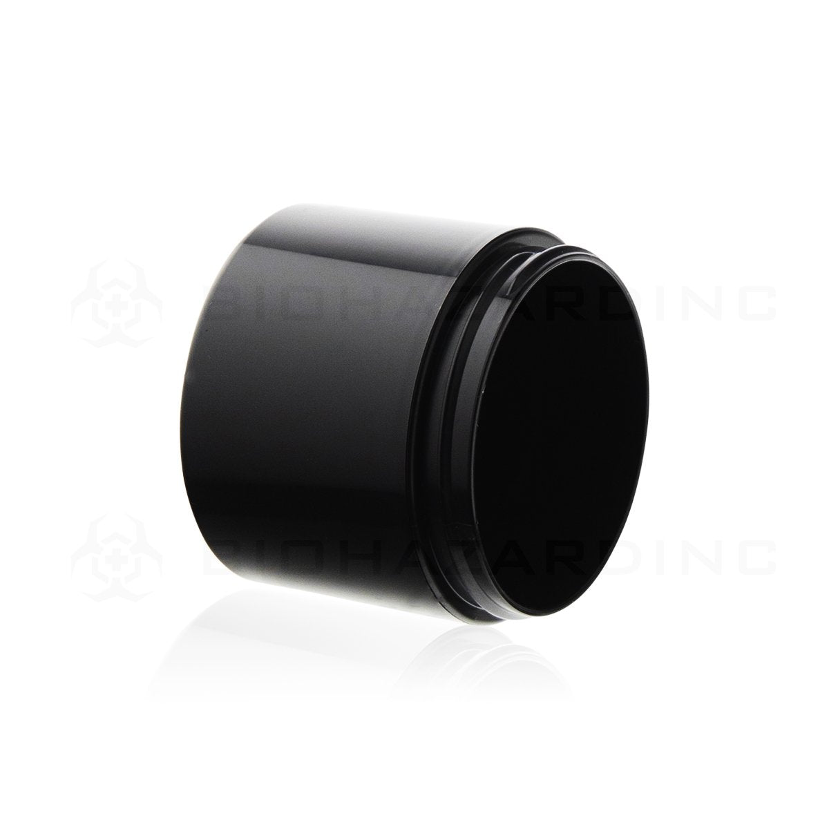 4 oz Black Plastic Jars | Straight Sided - 70mm | 280 Count