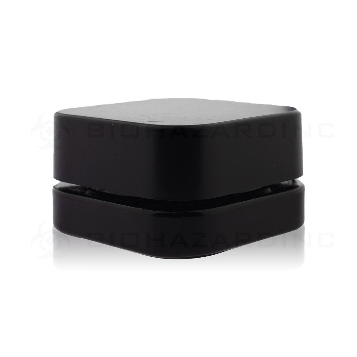 9mL Opaque Black Square Glass Concentrate Jars | Child Resistant Caps Included | 250 Count