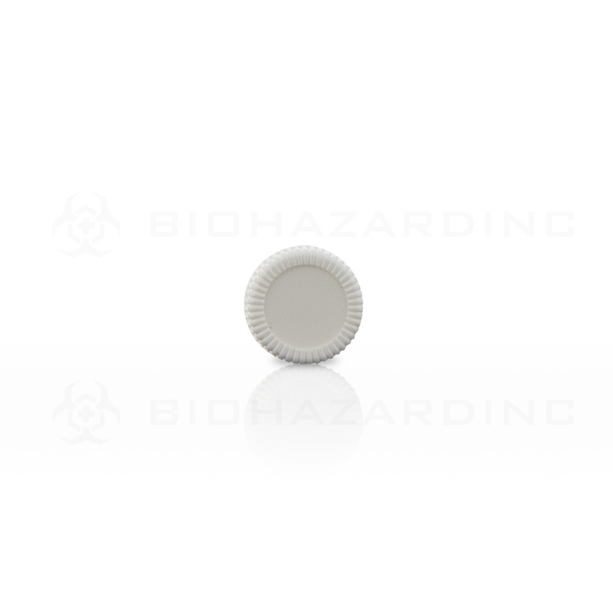 White Polypropylene Plastic Cap | 15mm