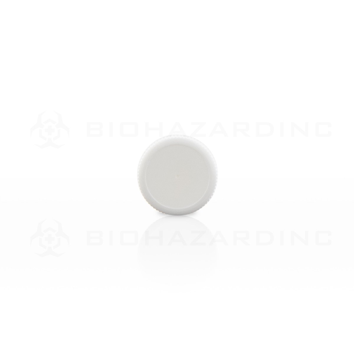 White Polypropylene Plastic Cap | 22mm