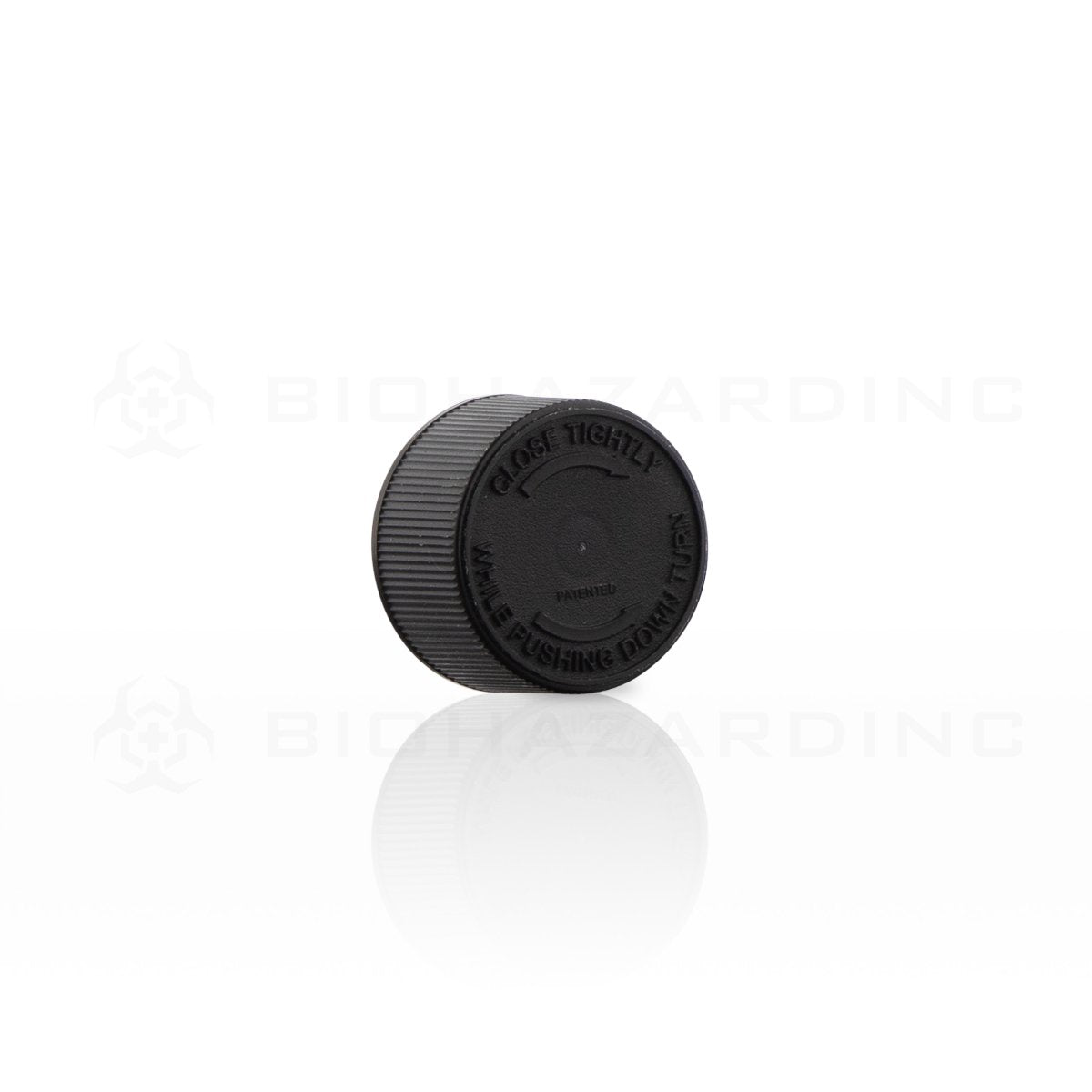 Black Plastic Cap | 24mm | Child Proof