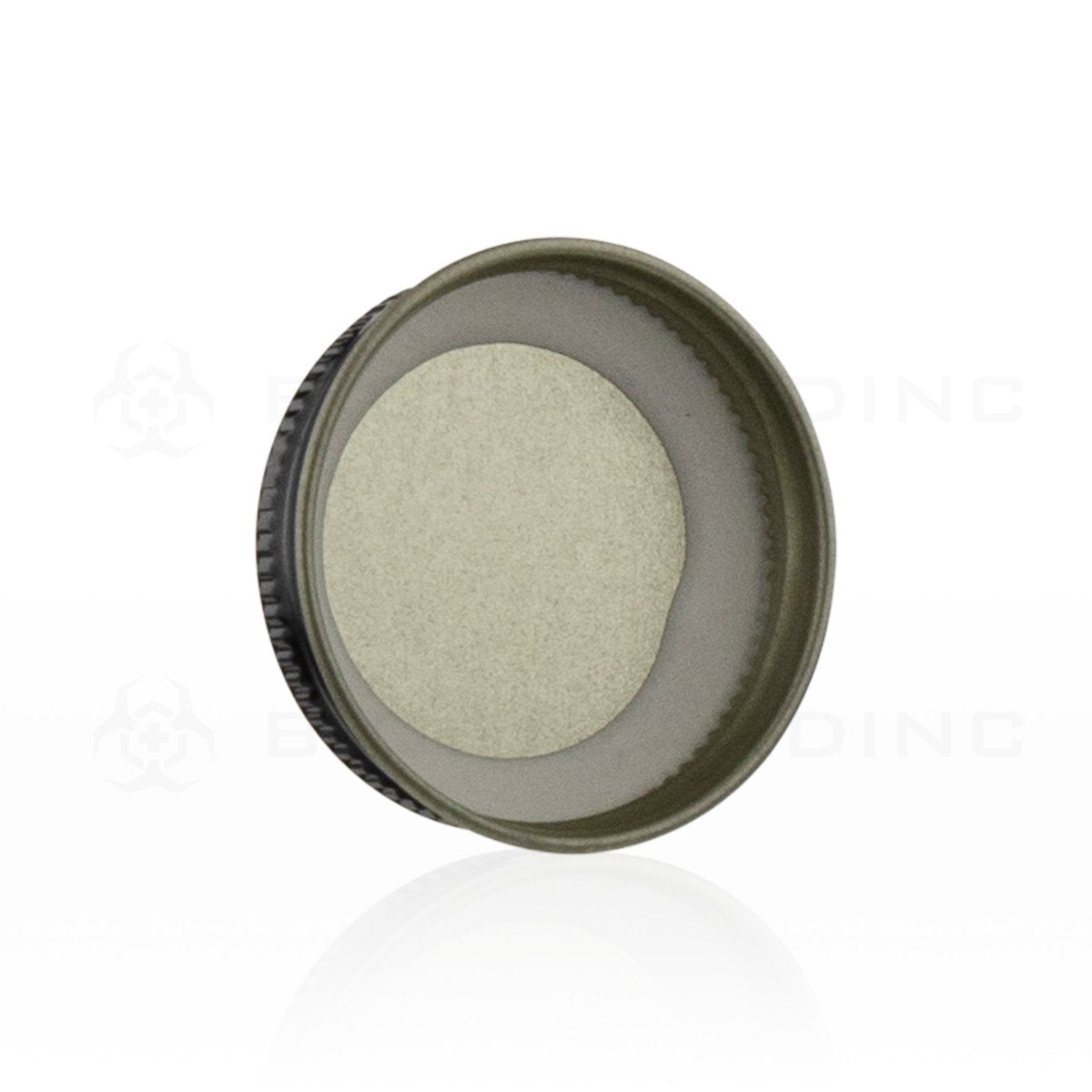 Black Metal Lid with Plastisol Liner | 43mm