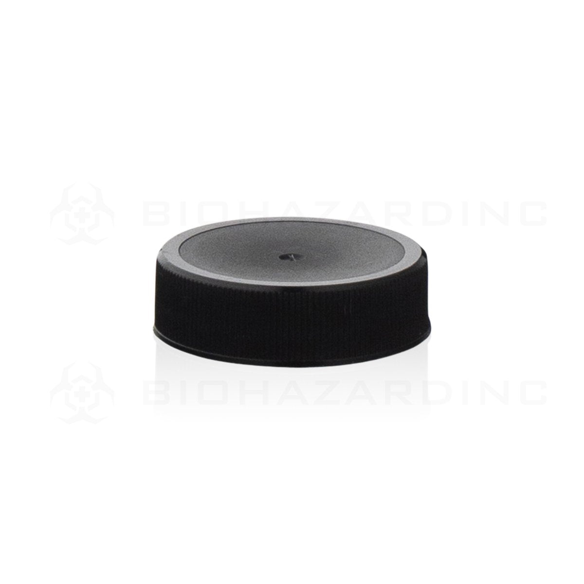 Matte Black Plastic Ribbed Cap | 38mm