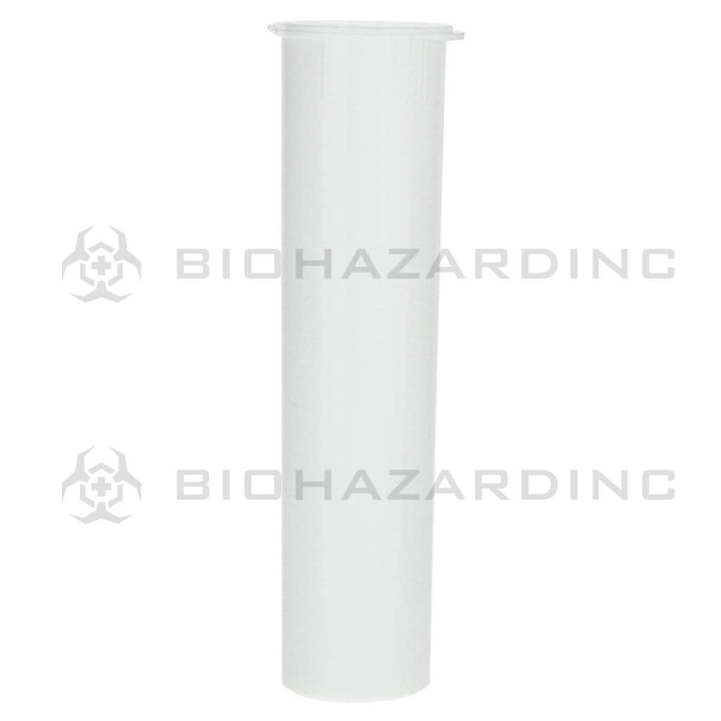 Biohazard Inc Child Resistant Joint Tube 70mm Joint Tube CR Opaque White - 1000 Count