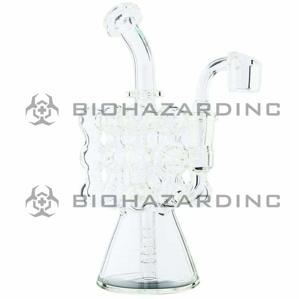 Hitman Glass Dab Rig 8.5" Hitman Square Bubble Connections Rig 14mm Beaker