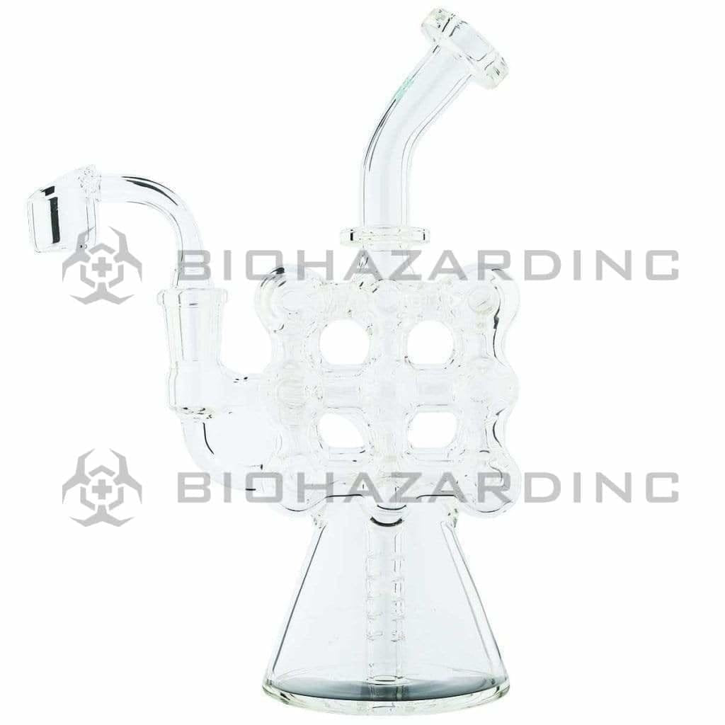 Hitman Glass Dab Rig 8.5" Hitman Square Bubble Connections Rig 14mm Beaker