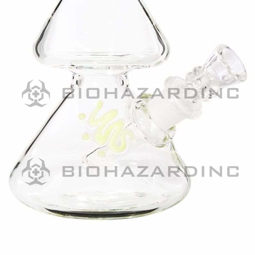 Bio Glass Glass Bong 8" BIO Double Beaker Bong - Green / Gold
