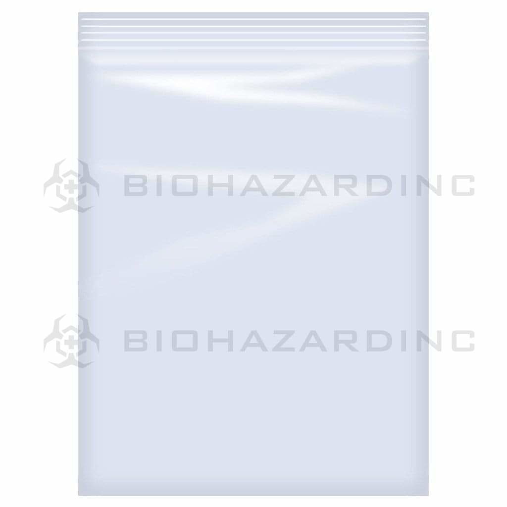 Biohazard Inc Storage Bag 8" x 10" Zip Lock Baggie - 1,000 Count