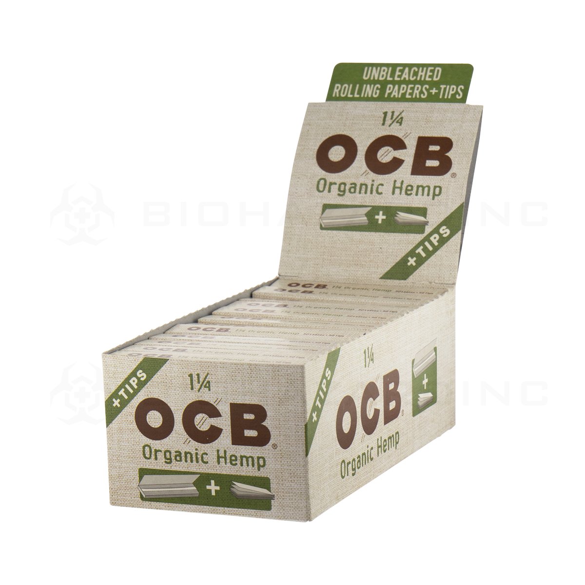 OCB® | Organic Hemp 1¼ Rolling Papers with Tips | 24 Count