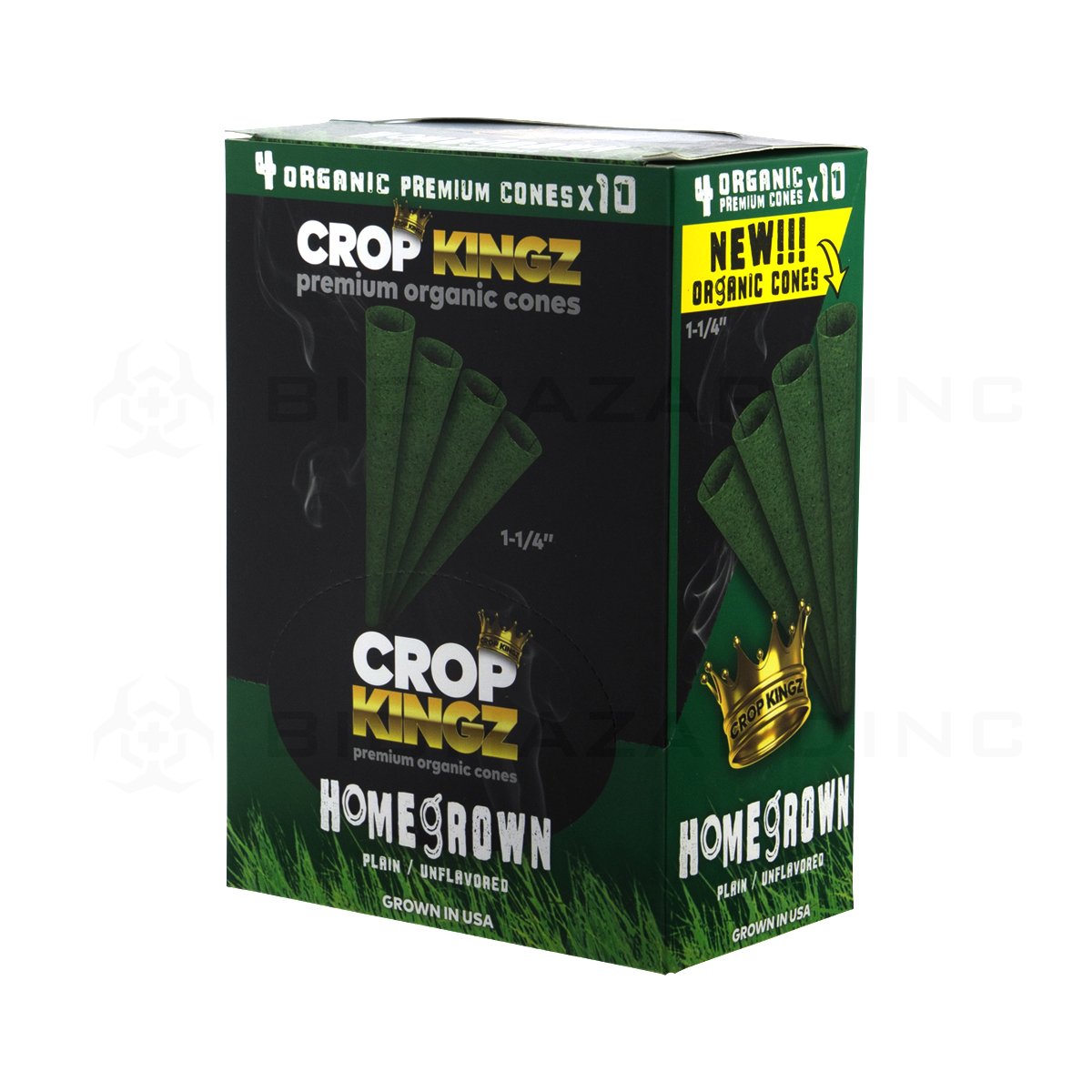 CROP KINGZ | 1¼ Homegrown Organic Premium Cones 4 Packs | 10 Count