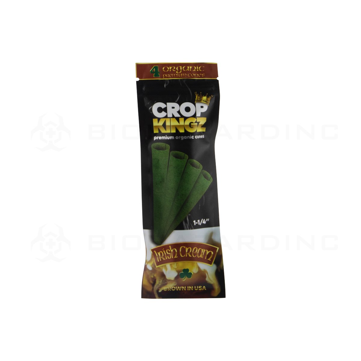 CROP KINGZ | 1¼ Irish Cream Organic Premium Cones 4 Packs | 10 CT