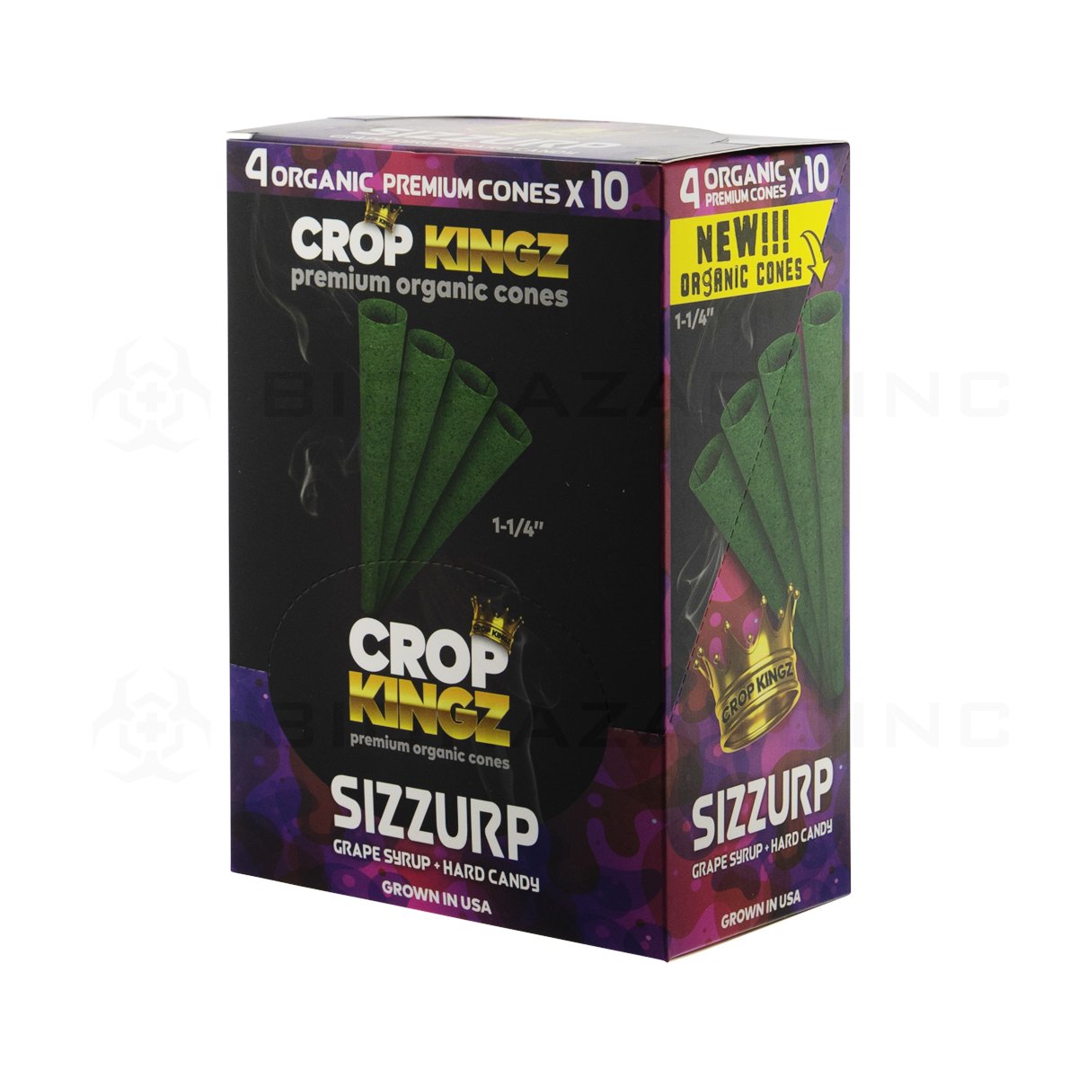 CROP KINGZ | 1¼ Sizzurp Organic Premium Cones 4 Packs | 10 CT