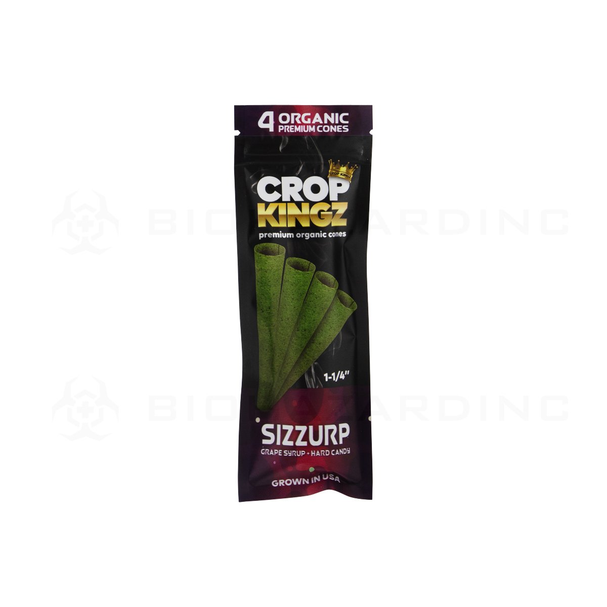 CROP KINGZ | 1¼ Sizzurp Organic Premium Cones 4 Packs | 10 CT