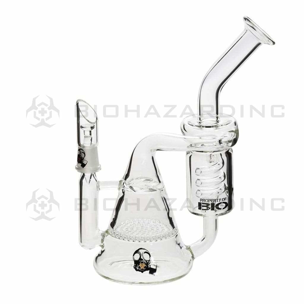 Bio Glass Glass Dab Rig 9" BIO Halo / Honeycomb Coil Recycler Dab Rig - 14mm