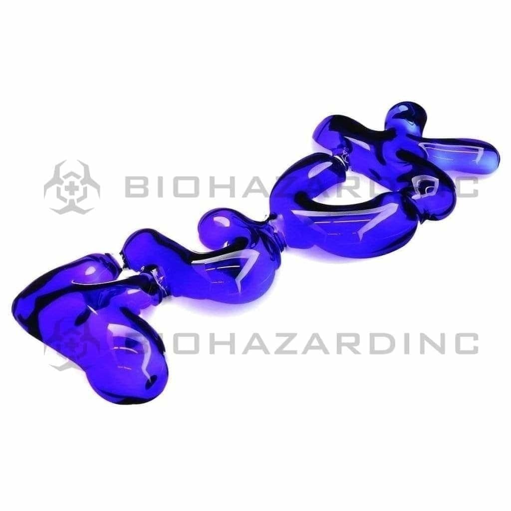 Biohazard Inc Novelty Hand Pipe 9" "FUCK" Novelty Hand Pipe - Blue