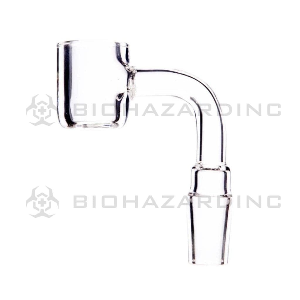 Biohazard Inc Quartz Banger 90 Degree Quartz Banger Flat Top 14mm Male