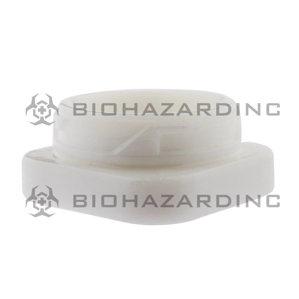 Biohazard Inc Glass Jar 9mL Square Glass Jar - White - 250 Count
