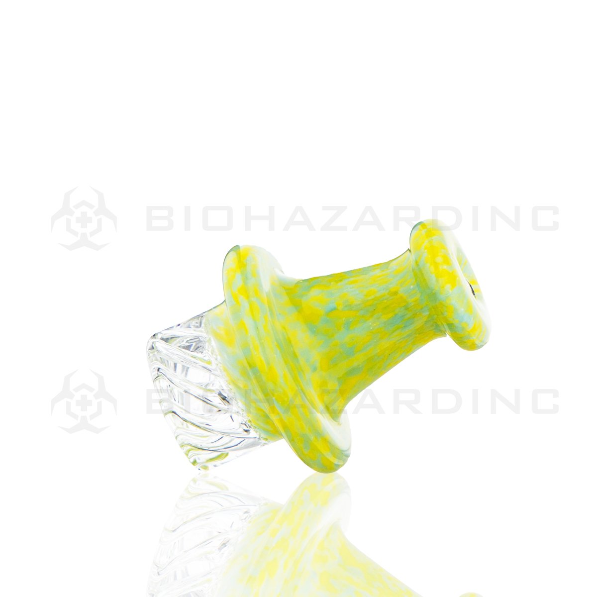 Multi-Directional Speckled Glass Carb Cap | Green