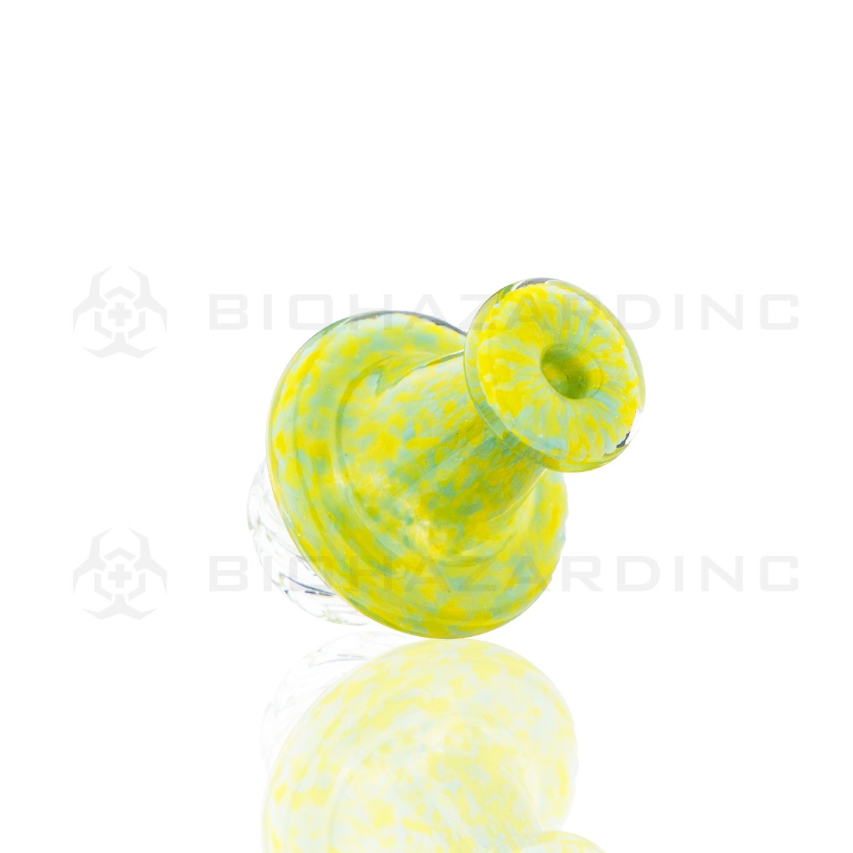 Multi-Directional Speckled Glass Carb Cap | Green